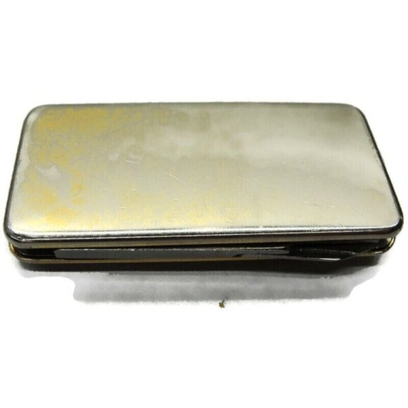 Money Clip Vintage Worn Gold Tone Classic Knife Scissors File Stainless Steel - Picture 2 of 9